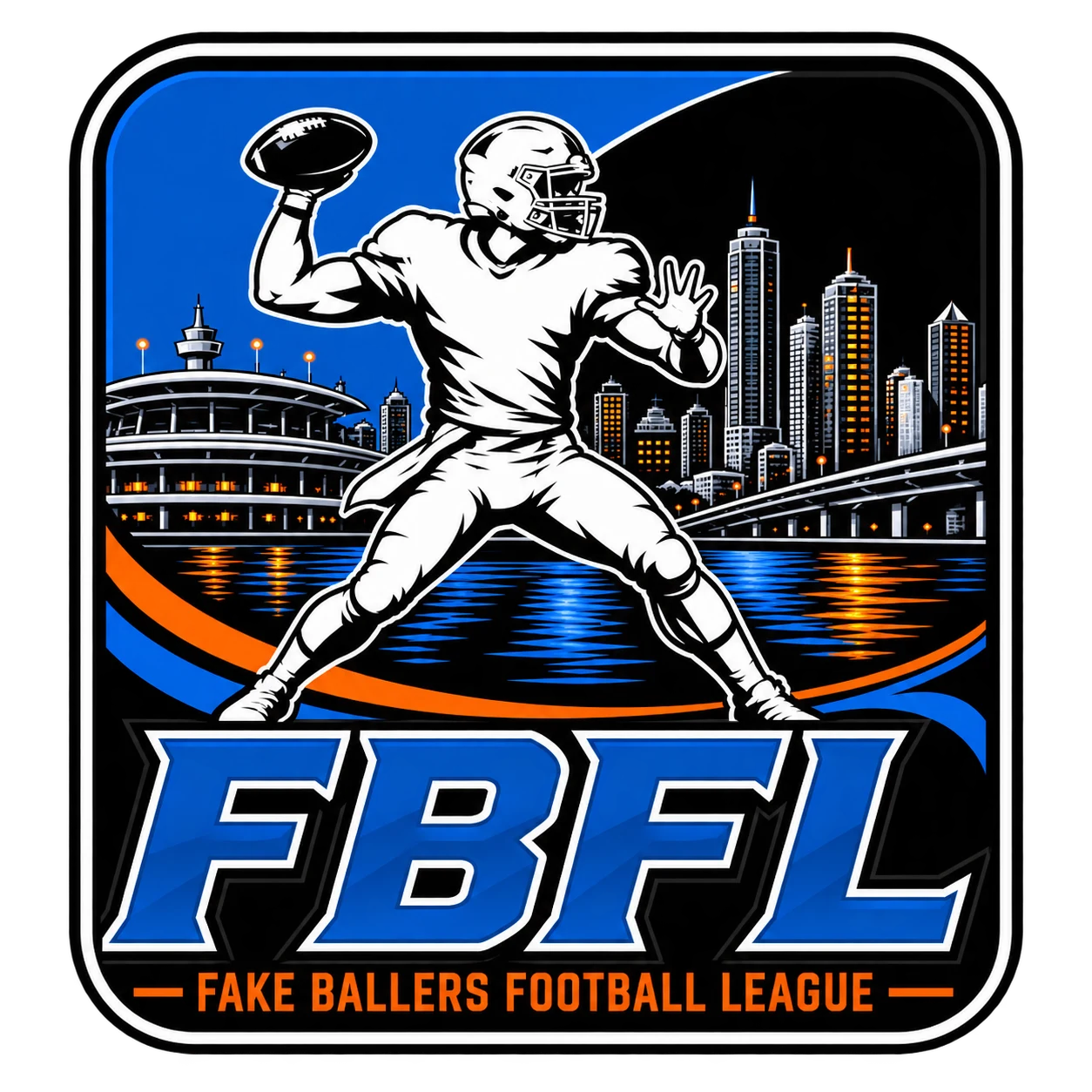 Fake Ballers Football League logo